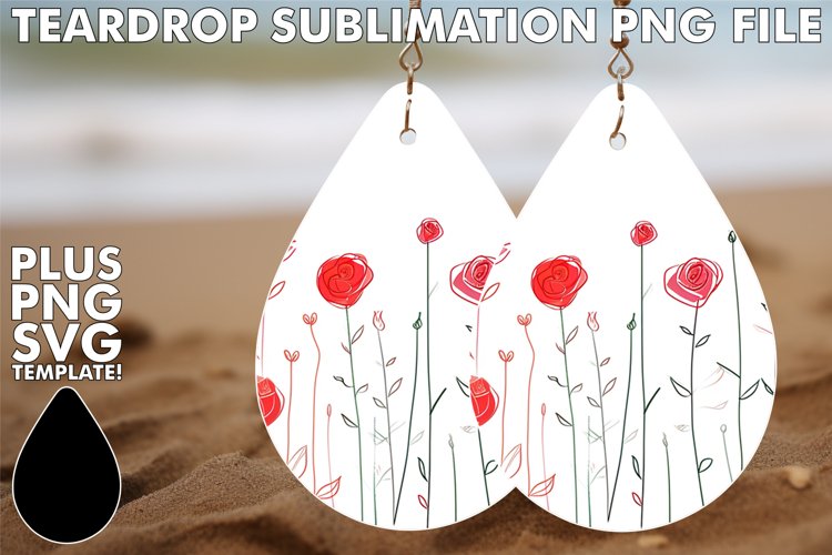 Sublimation Joy in Earrings example image 1