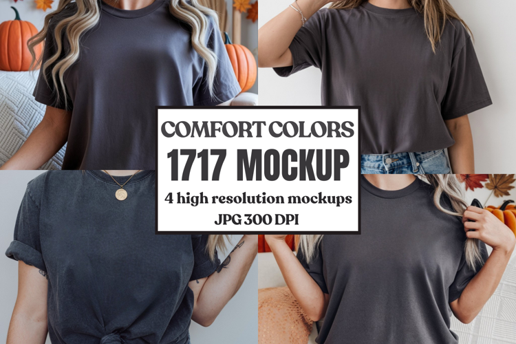 Comfort Colors 1717 T-Shirt mockup , CC 1717