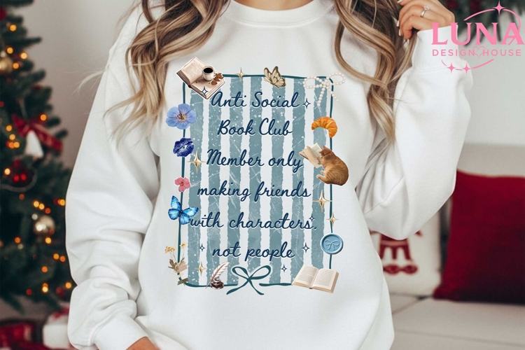 Members Only Anti Social Book Club Shirt, Funny Introvert