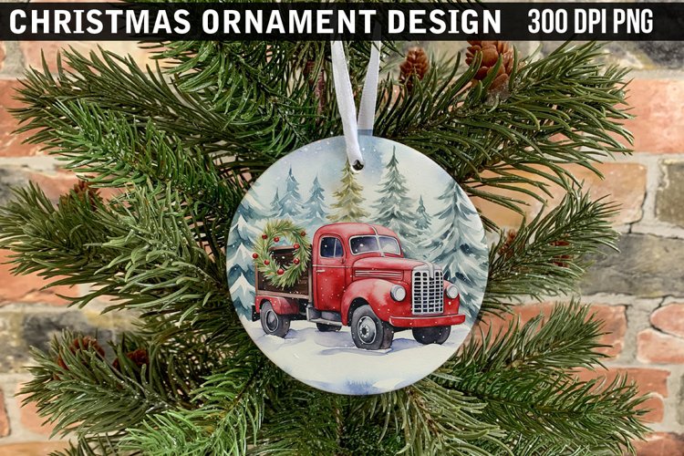 Christmas Ornament Sublimation PNG Design