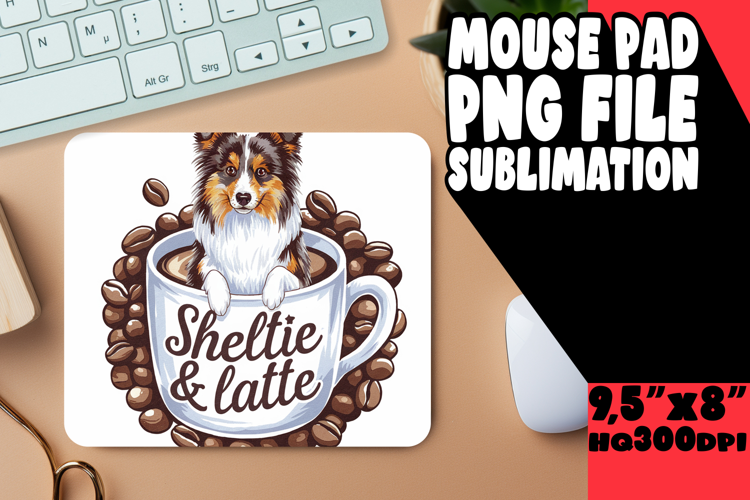 ENCHANTED mouse MAT Gift Inspiration, Coffee Dog