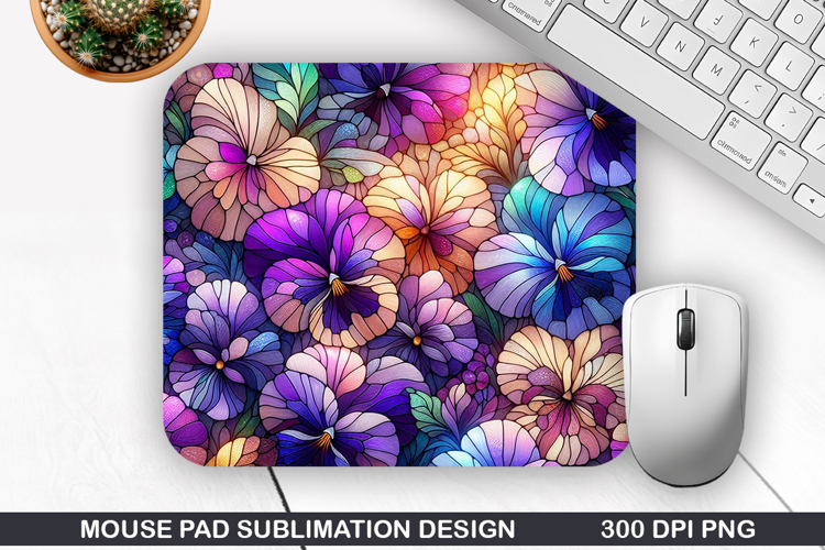 Flowers Mouse Pad Sublimation, Summer Mouse Pad PNG