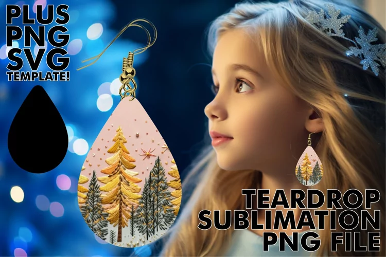 Sublimation Splendor: Christmas Tree Charms