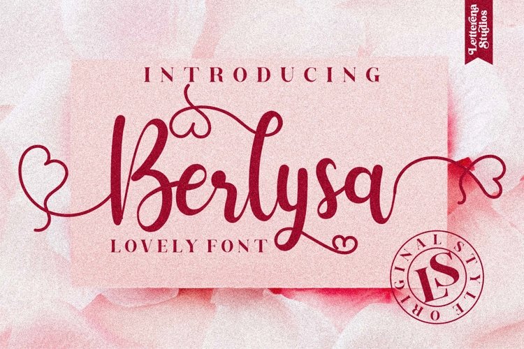 Berlysa - Beautiful Lovely Script Font example image 1