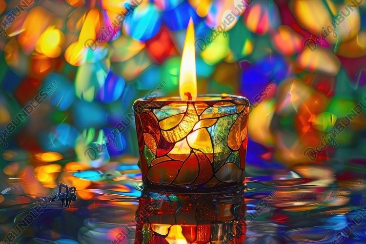 Stained Glass Texture Image 10