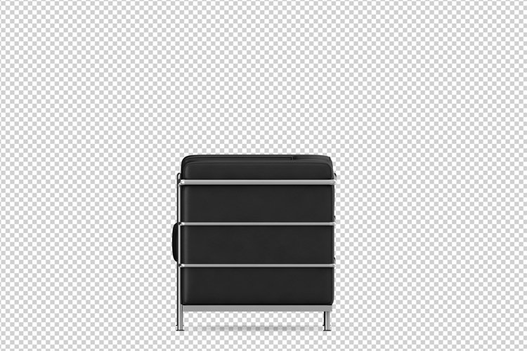 Isometric Arm Chair 3D isolated render