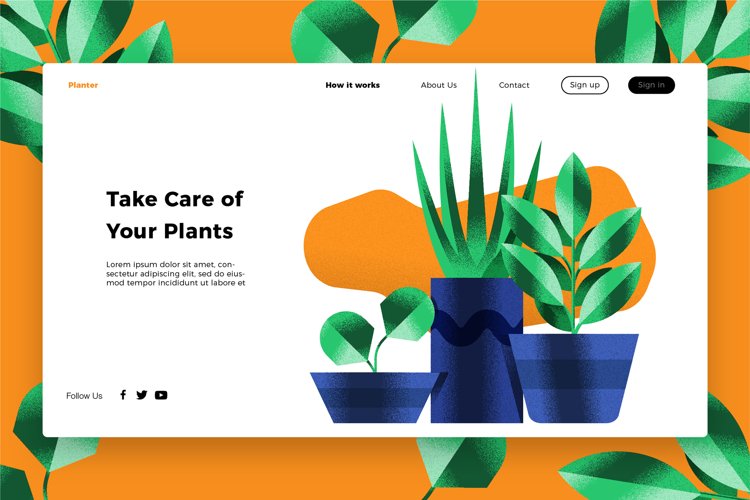 Plants - Banner & Landing Page example image 1