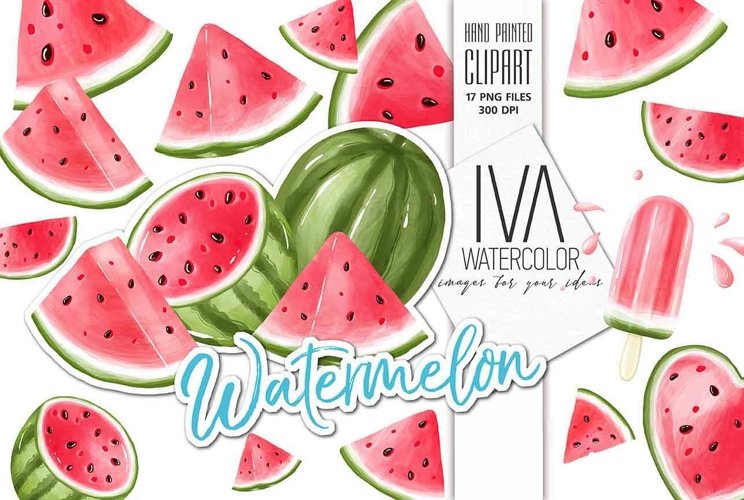 Watermelon Clipart example image 1