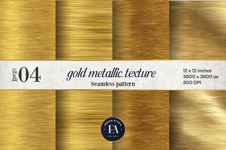 Gold Metallic Texture, Brushed Foil Background