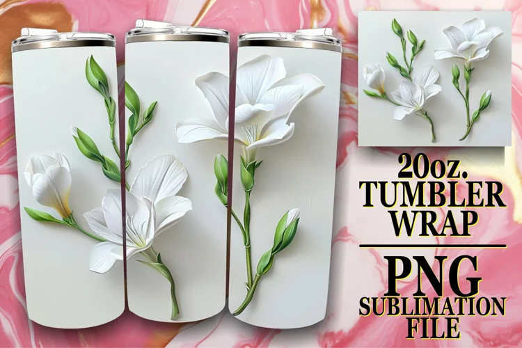 3D Petal Euphoria: 3D Tumbler Sublimation