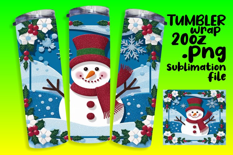 Christmas Tumbler Wrap Image 4