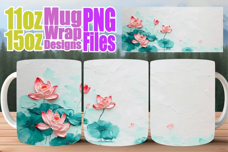 Springtime Elegance Cup: Floral Sublimation 11oz