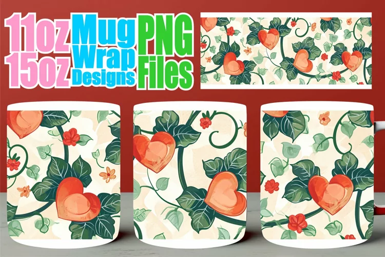 Sublimation Mug Wrap - Valentine's Delight