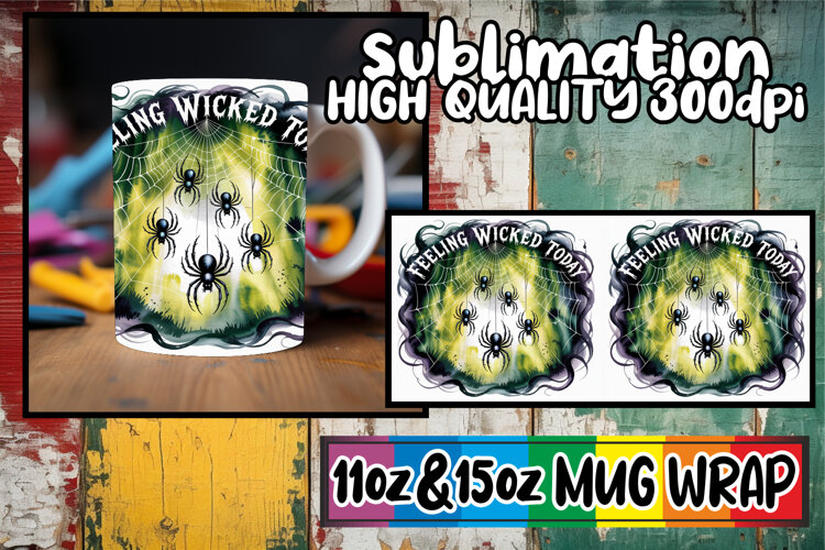 Sweet nostalgia 11oz 15oz sublimation wrap, Halloween example image 1