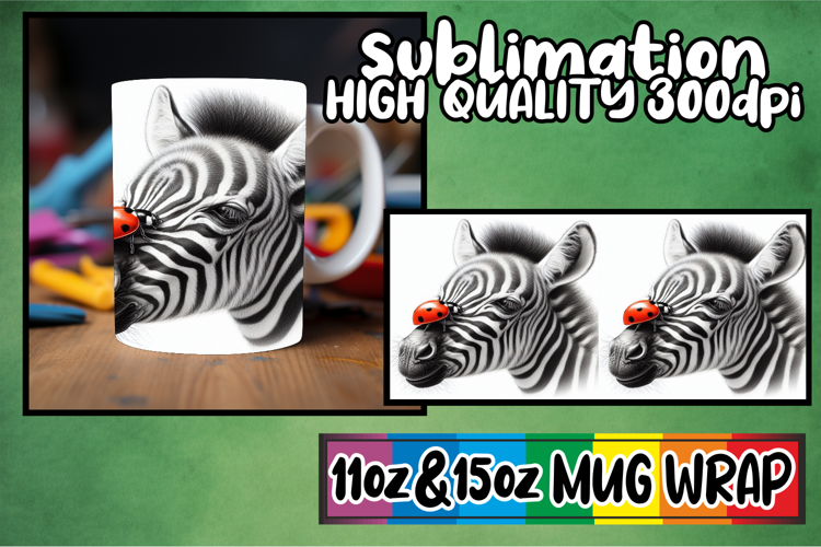 Unique charm 11oz 15oz sublimation wrap, Cute Animals