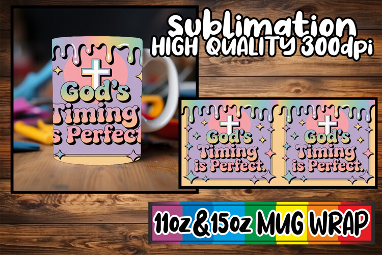 Captivating beauty 11oz 15oz mug wrap, Christian example image 1