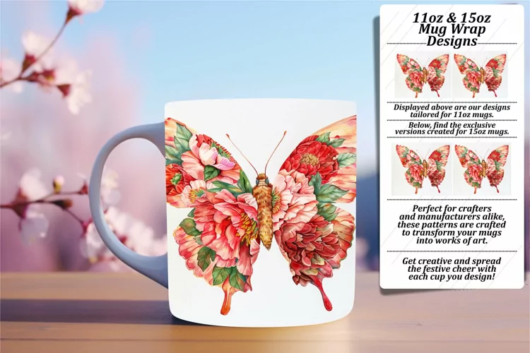 Pastel Paradise: Spring Butterfly Mug Edition - 11oz & 15oz