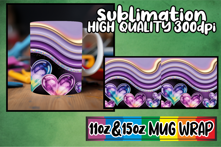 Colorful vibes sublimation print wrap, Pattern