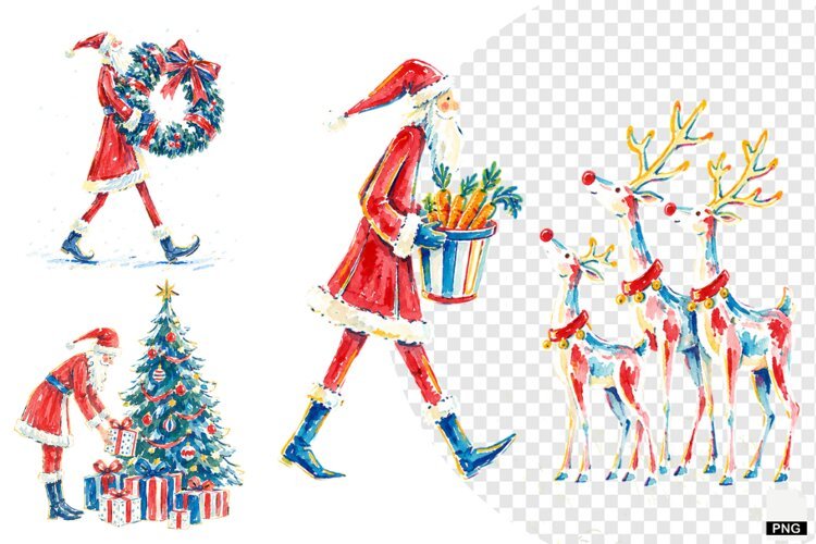 Quirky Santa PNG example image 1