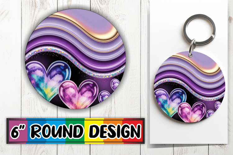 Luminous Circle Ornaments Sublimation, Pattern
