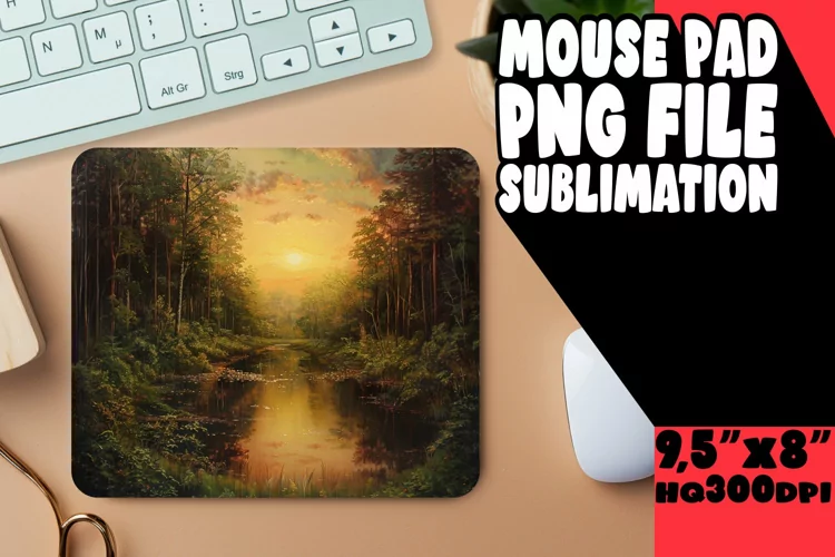 Radiant Beauty Mouse Pad Sublimation