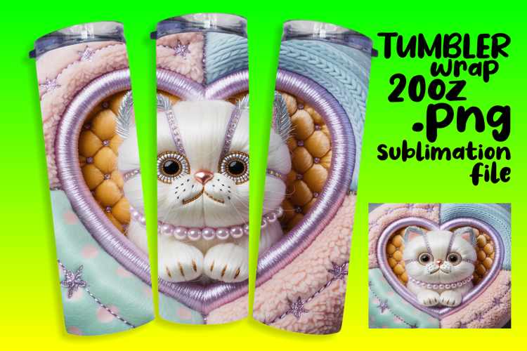 Unique Artwork for 20oz Tumbler , Holiday Pets