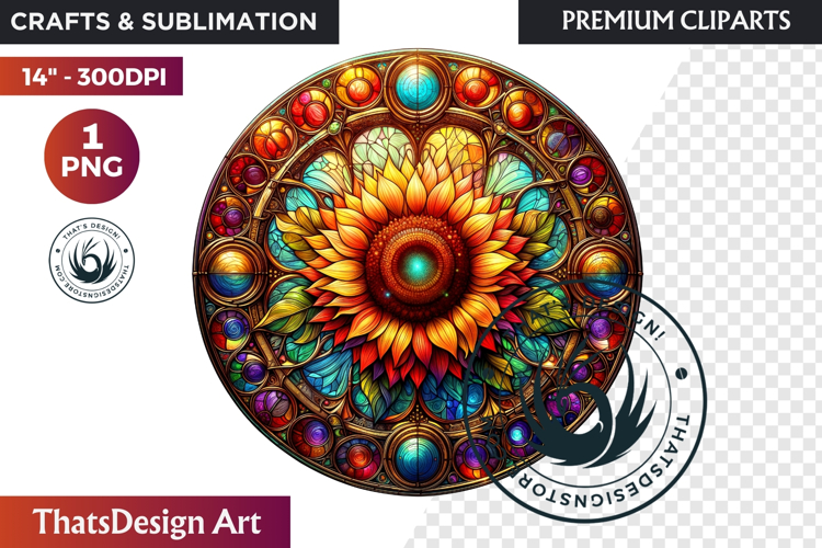 Autumn Stained Glass PNG, Fall Thanksgiving Pumpkin clipart