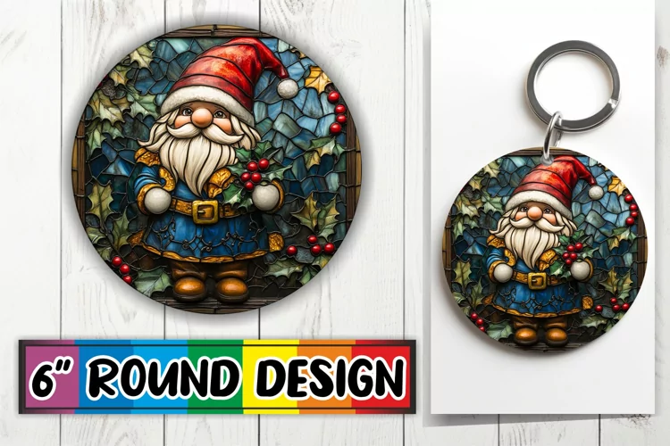 Radiant Keychain Circle Style, Holiday