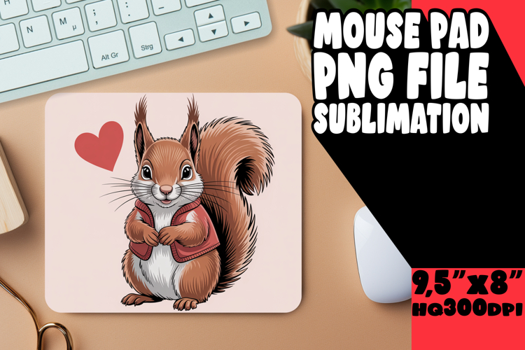 UNIQUE mouse pad Gift Magic, Valenines Animals