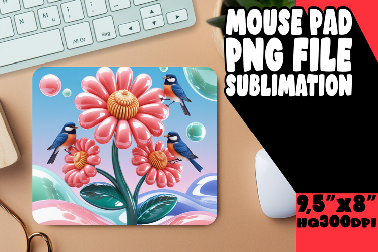 Cheerful Desk Pad Sublimation Ideas, Birds