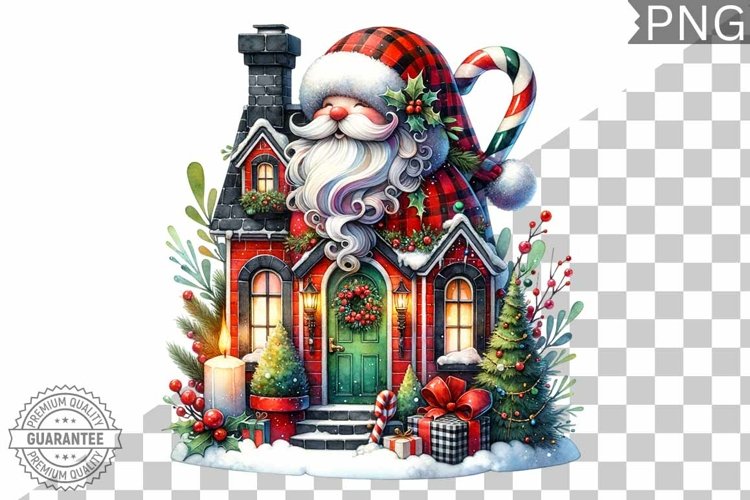 Christmas Santa Sublimation - Clipart PNG Design example image 1