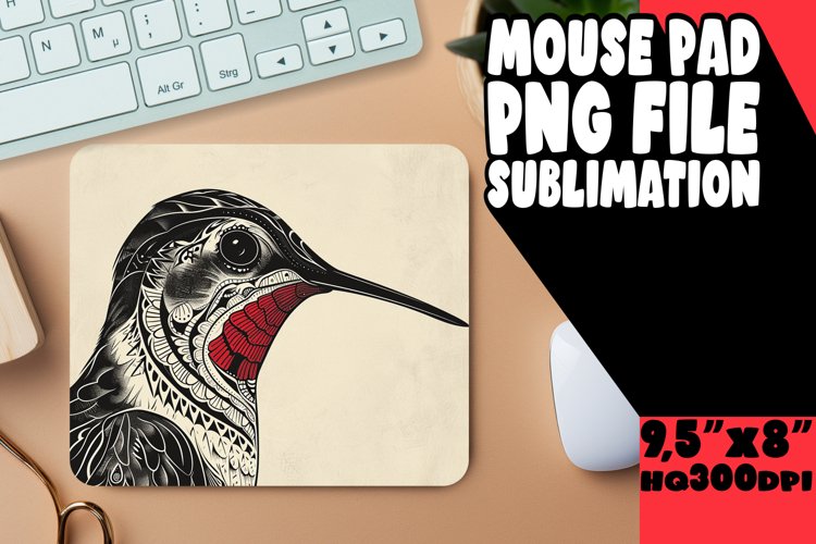 Unique Bird and Abstract Patterns Mat example image 1