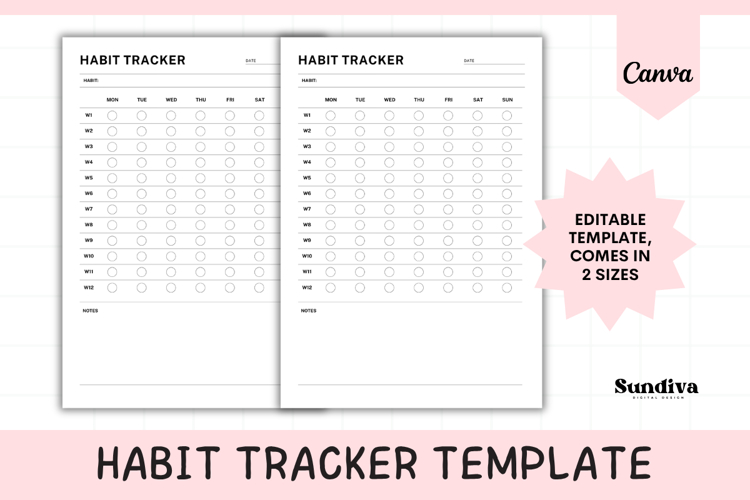 Single-Habit Quarterly Tracker 1 | Week-by-Week, 12 Weeks