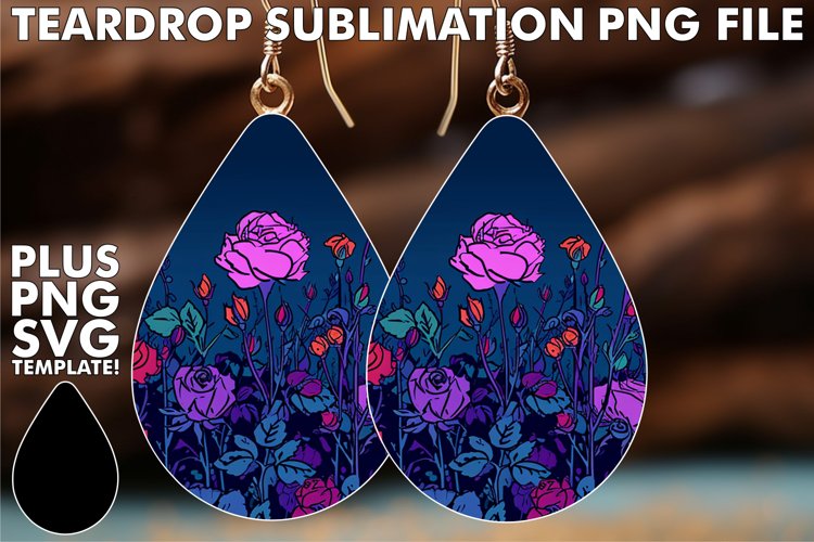 Floral Elegance on Teardrops example image 1