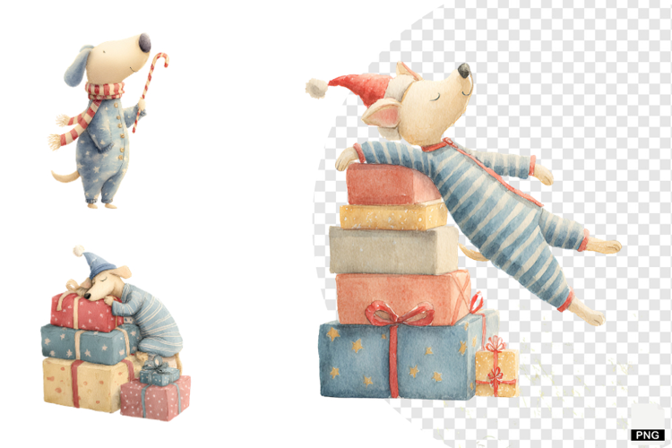 Christmas Dog Clipart