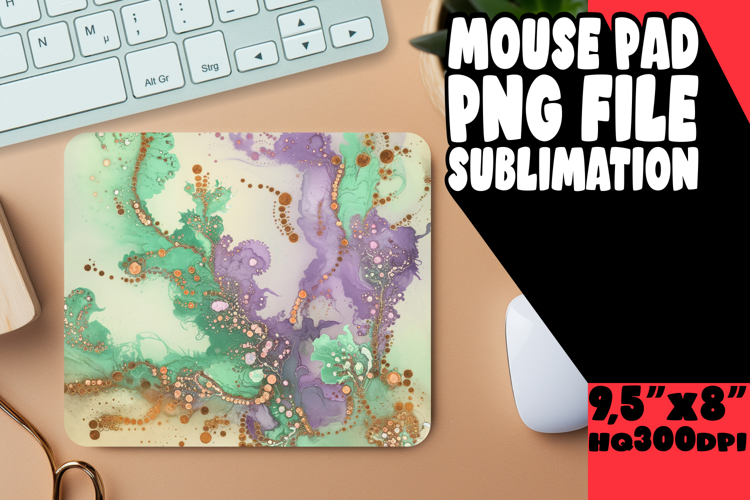 BLISSFUL MOUSE PAD INSPIRATIONAL DESIGN, Abstract Pattern