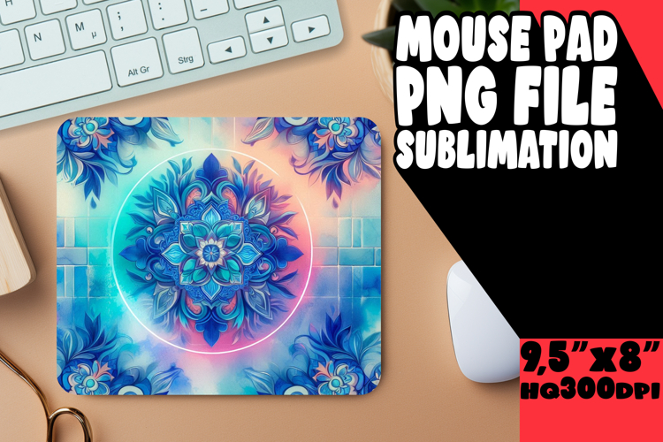 Playful Mouse Pad Designs for Gifts, Watercolor Patter example image 1