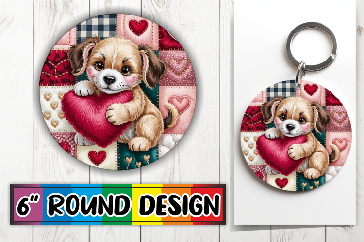 Luminous Ornaments Round Design, Valenines Animals