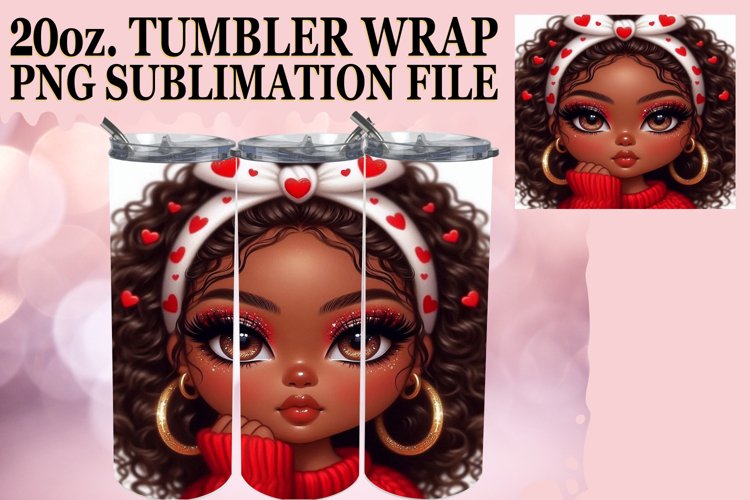 ENCHANTING SMILES 20oz TUMBLER WRAP, Love Girl