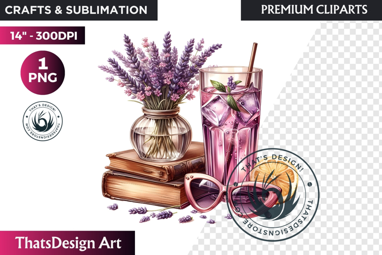 Lavender Clipart PNG, Purple flower arrangement sublimation