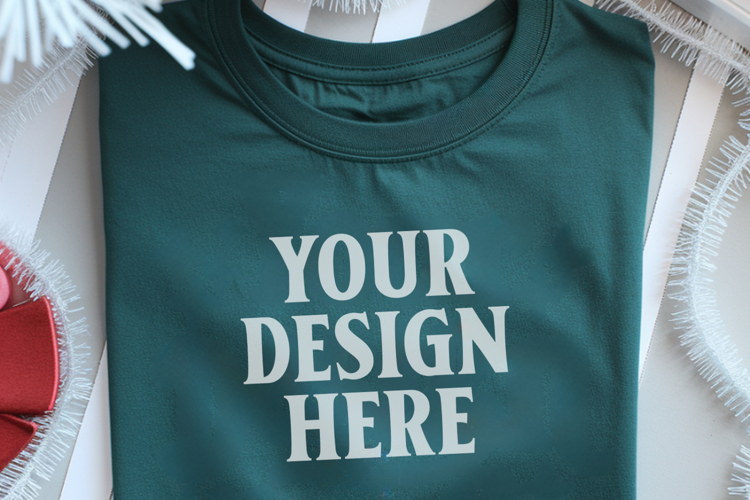 Moss Christmas Comfort Colors 1717 Mockups, CC 1717 m