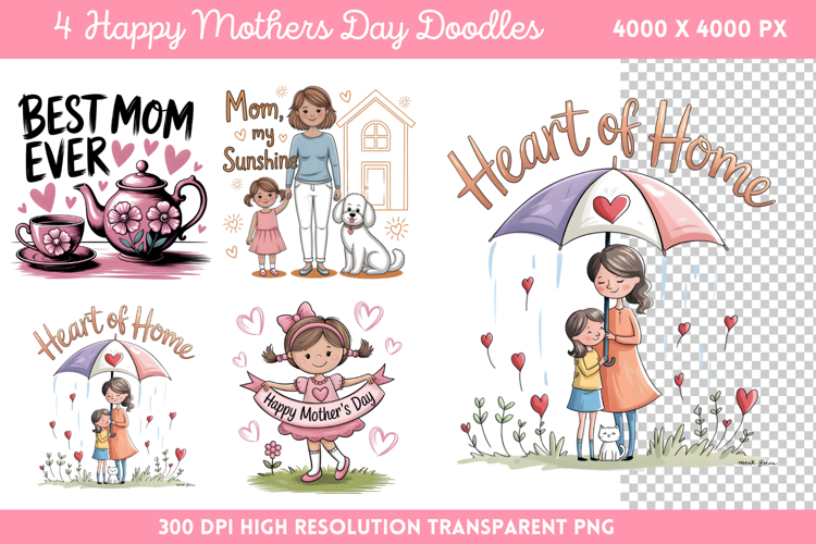 Floral Mama Mom Sublimation PNG