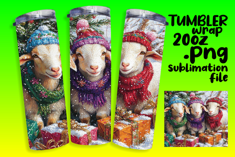 STYLISH 20oz Tumbler Template for Any Occasion , Cute Xmas