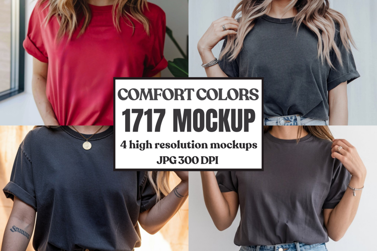 Comfort Colors 1717 T-Shirt mockup , CC 1717