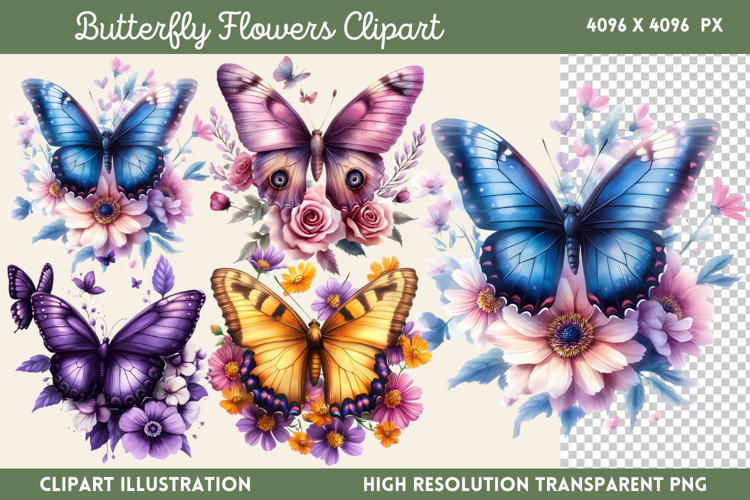 Watercolor Flowers Svg Image 9