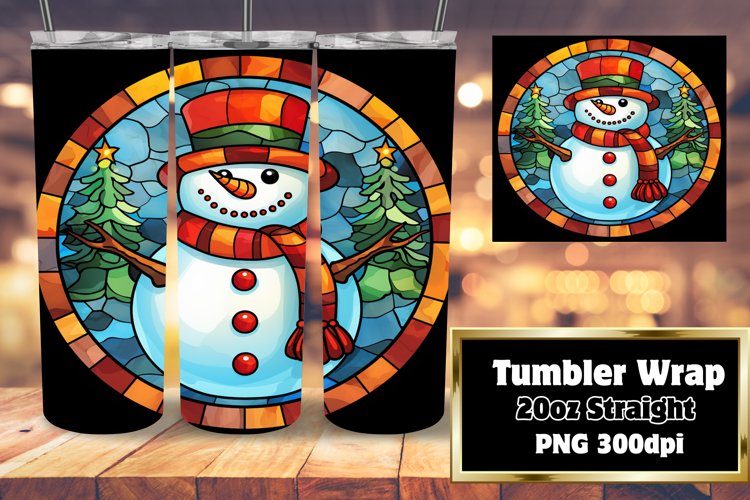 20oz Winter Stained Glass Tumbler