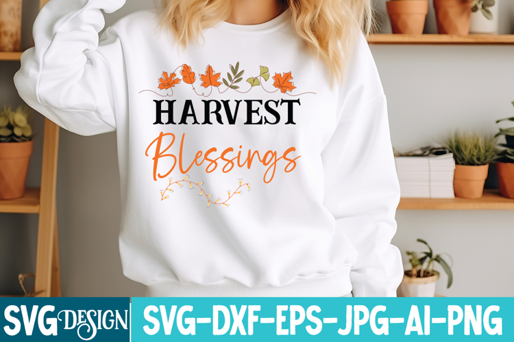 Harvest Blessings SVG Design,Thanksgiving SVG Design