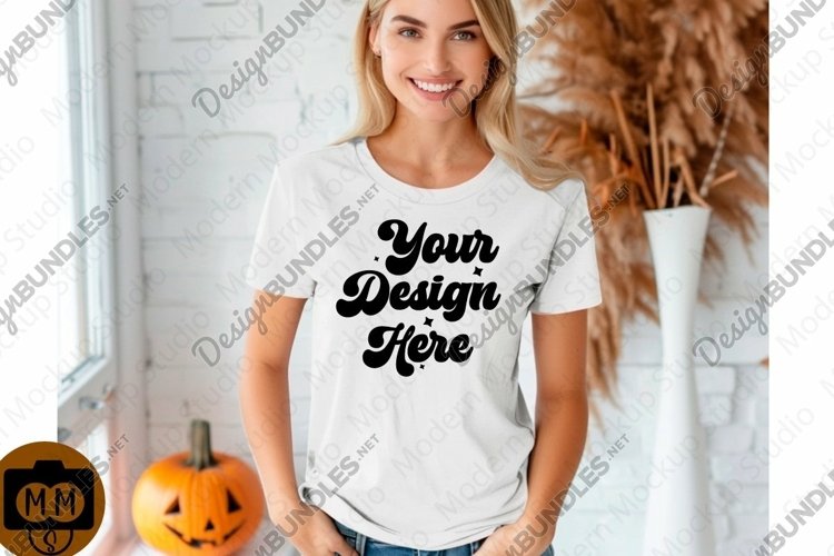 White Tshirt Mockup Image 22