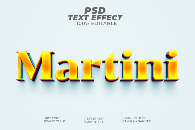 Martini Editable Text Effect Style example image 1