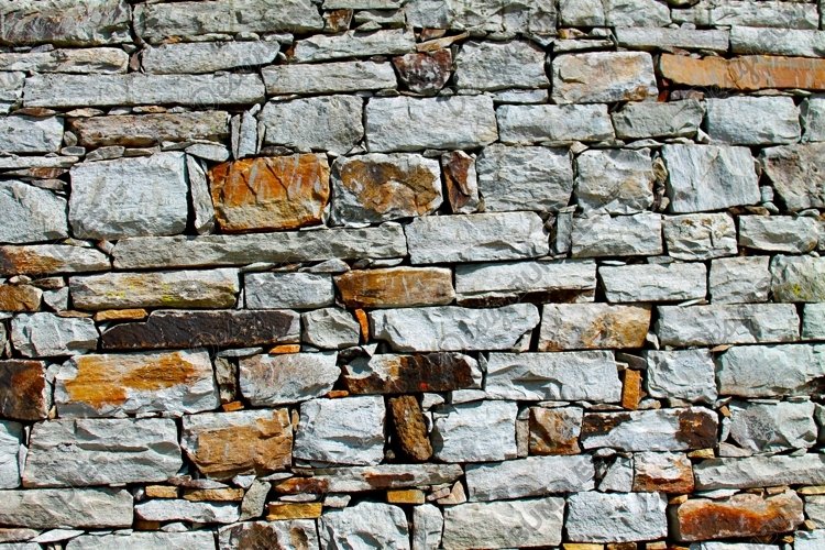 Closeup of a stone wall background